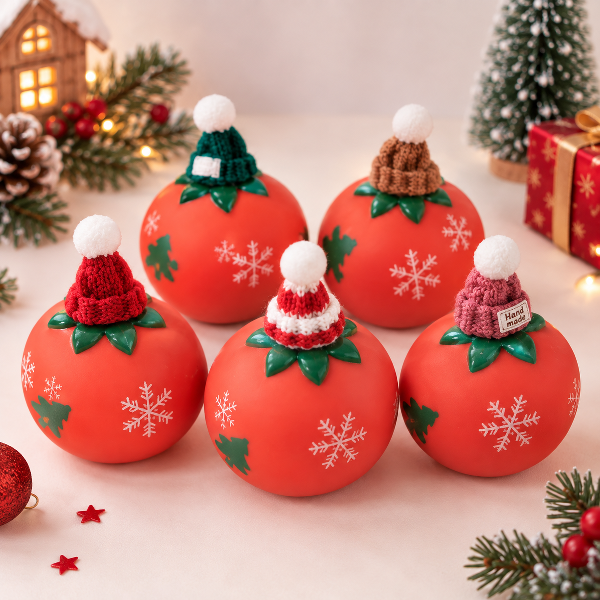 Squishy boule de Noël - PRECOMMANDE
